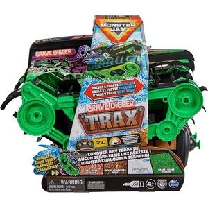 Monster Jam Grave Digger Trax All-Terrain Remote Control Vehicle USB RC Toy